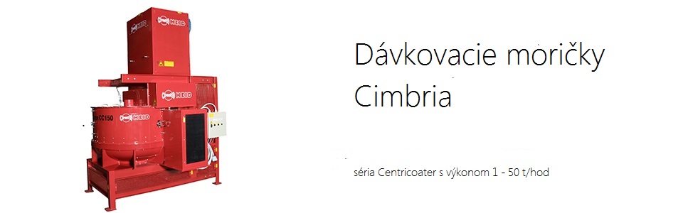 Dávkovacie moričky Cimbria Centricoater