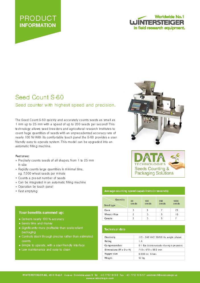 Anglický prospekt SEED COUNTER S-60